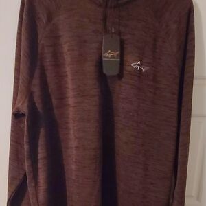 Greg Norman Collection Marled Brown Pullover